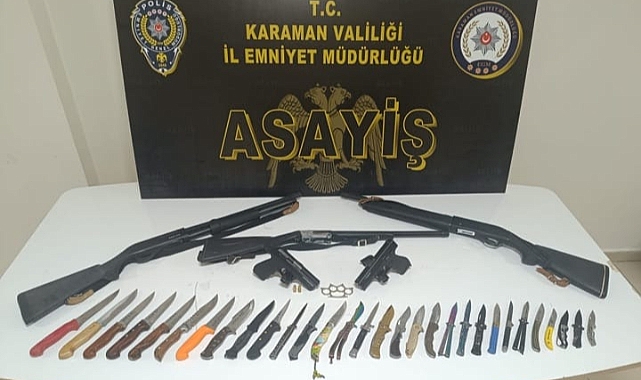 Karaman’da Asayiş Uygulamalarında 20 Şüpheli Yakalandı, 12’si Tutuklandı