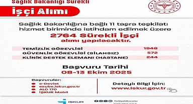 Sağlık Bakanlığı 2764 Sürekli İşçi Alımı İçin Başvurular Başladı!
