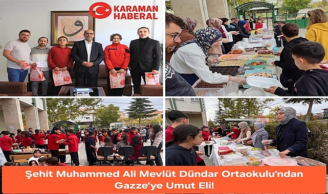Şehit Muhammed Ali Mevlüt Dündar Ortaokulu’ndan Gazze’ye Anlamlı Destek