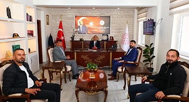 Ziraat Odası Başkanı Harmandar'dan Kaymakam Zıvlak'a Hayırlı Olsun Ziyareti