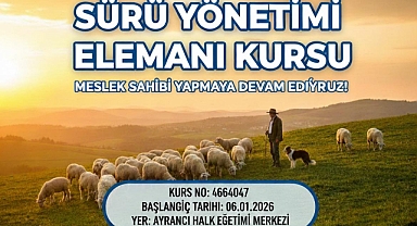 Ayrancı’da Sürü Yönetimi Elemanı (Çobanlık) Eğitimi Başlıyor