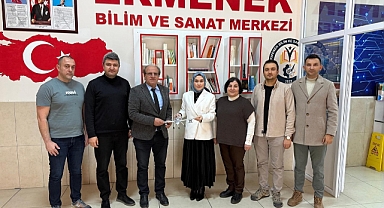 Ermenek’te Minikler Futsal Sahasında, Kaymakam Çakır BİLSEM’de Öğrencilerle Buluştu