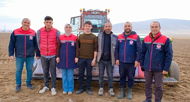 Karacaören Köyünde Arpa Çeşit Denemesi Başladı