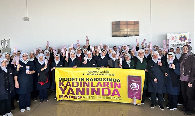 Karaman’da Jandarmadan Kadına Şiddete Karşı Güçlü Mesaj