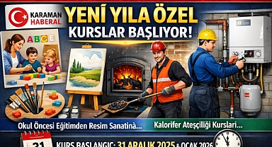 Karaman Halk Eğitim Merkezi’nden Yeni Yıla Özel Kurslar
