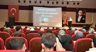 KMÜ’de “Bugünkü Türk Dünyası ve Dünya Türk Dili Ailesi Günü” Konferansı Gerçekleştirildi