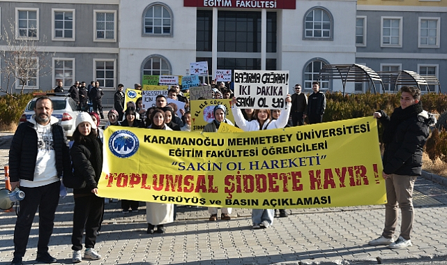 KMÜ Eğitim Fakültesi Öğrencilerinden “Toplumsal Şiddete Hayır” Basın Açıklaması