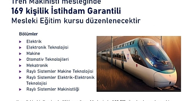 Tren Makinisti Temel Kursu İçin 169 Aday Alınacak