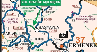 Başyayla–Ermenek İl Yolu Trafiğe Açıldı