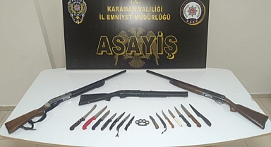 Karaman’da Bir Haftalık Asayiş ve Trafik Uygulamalarında Çok Sayıda Suç Unsuru Ele Geçirildi