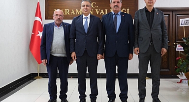 Karaman Şehit Aileleri Derneği’nden Vali Çiçek ve Oda Başkanına Ziyaret