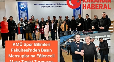 KMÜ’den Basın Mensuplarına Dostluk Dolu Masa Tenisi Turnuvası