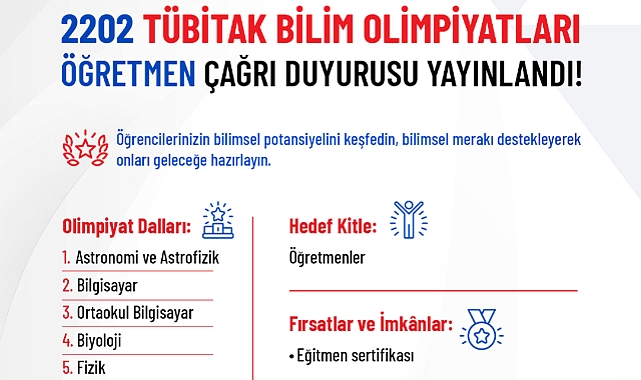 TÜBİTAK Olimpiyat Akademisi Giriş Sınavı Başvuruları Başladı