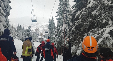 Uludağ’da Telesiyej Arızası: Mahsur Kalan 51 Kişi Kurtarıldı
