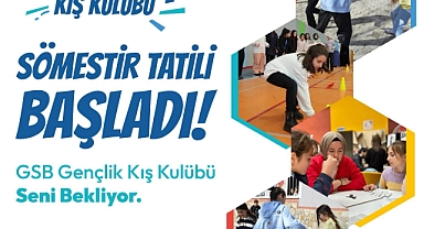 Yarıyıl Tatilinde Gençlerin Adresi GSB Gençlik Kış Kulübü Oldu