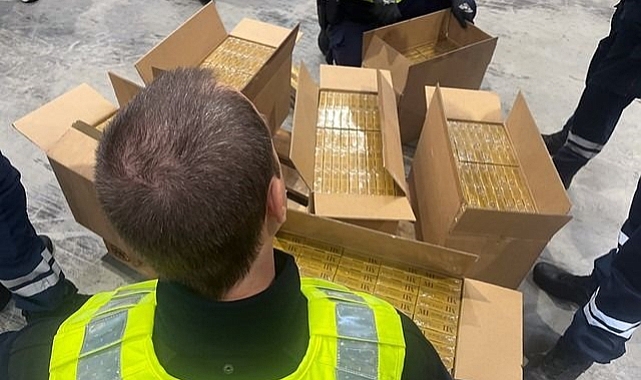 16 Ton Kaçak Sigara Ele Geçirildi