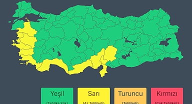 Doğu ve Batı Akdeniz ile Kıyı Ege’de Kuvvetli Yağış Uyarısı