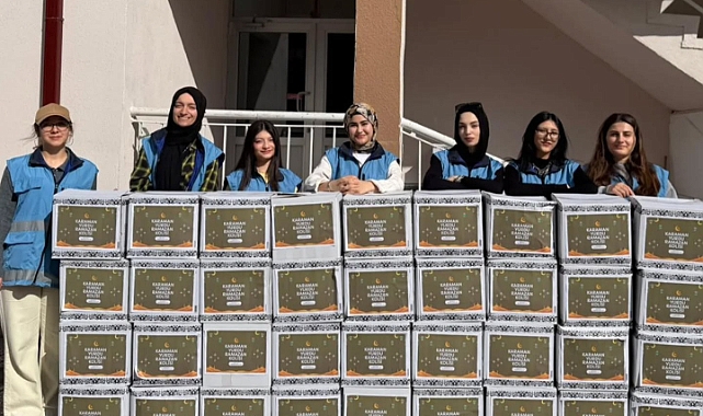 Karaman’da Ramazan Ruhu: Öğrencilerden İhtiyaç Sahiplerine Yardım Eli