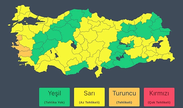 Meteoroloji’den Kuvvetli Yağış ve Fırtına Uyarısı