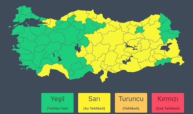 Meteoroloji’den Uyarı: Doğu Akdeniz ve İç Bölgelerde Kuvvetli Yağış ve Fırtına Bekleniyor