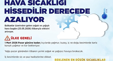 Meteoroloji Uyardı: Soğuk ve Yağışlı Hava Etkisini Artırıyor