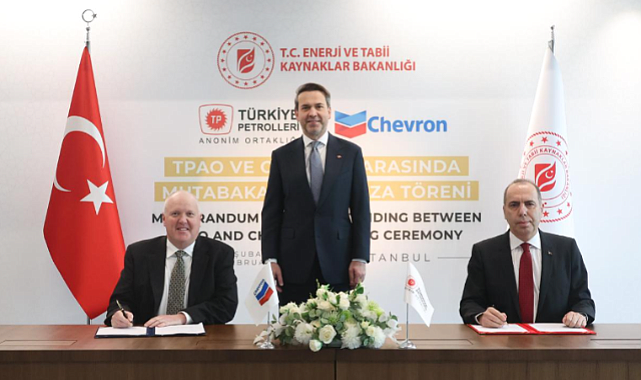 Türkiye Petrolleri ve Chevron Ortak Arama ve Üretim İçin Anlaşma İmzaladı