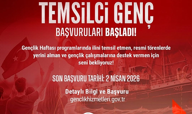 Gençlik Haftası İçin “Temsilci Genç” Başvuruları Başladı