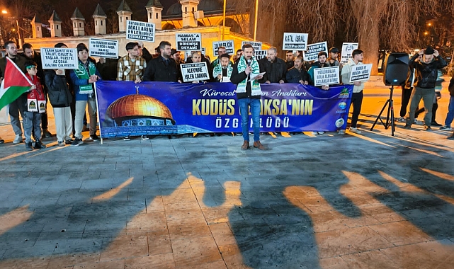 Karaman'da Dünya Kudüs Günü'nde Mescid-i Aksa ve Gazze İçin Basın Açıklaması Yapıldı