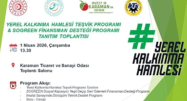 Karaman’da Yerel Kalkınma Hamlesi Tanıtım Toplantısı Düzenlenecek