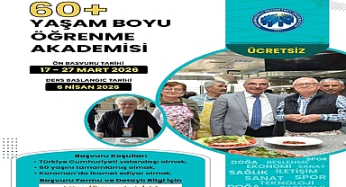 KMÜ’den 60 Yaş Üstüne “Yaşam Boyu Öğrenme Akademisi”