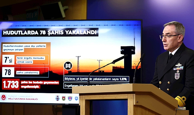 MSB Haftalık Basın Toplantısı Yapıldı: Sınırda 78 Kişi Yakalandı, 4 PKK’lı Teslim Oldu
