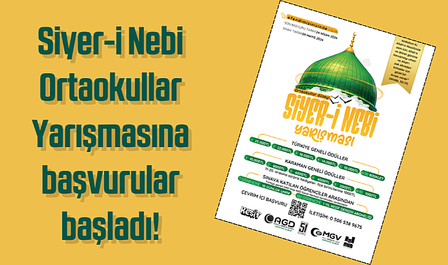 Ortaokul Öğrencileri İçin Siyer-i Nebi Yarışması Başvuruları Başladı