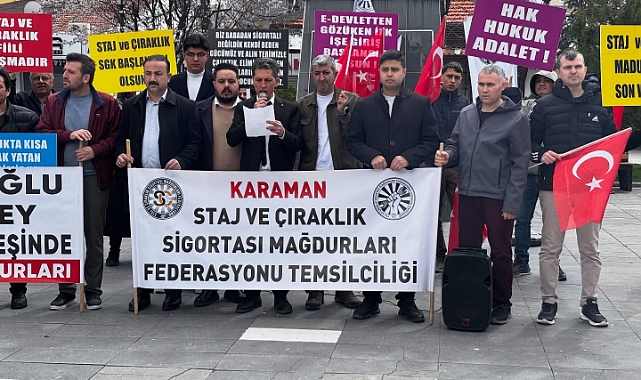 Staj ve Çıraklık Mağdurlarından Karaman’da Hak Arayışı