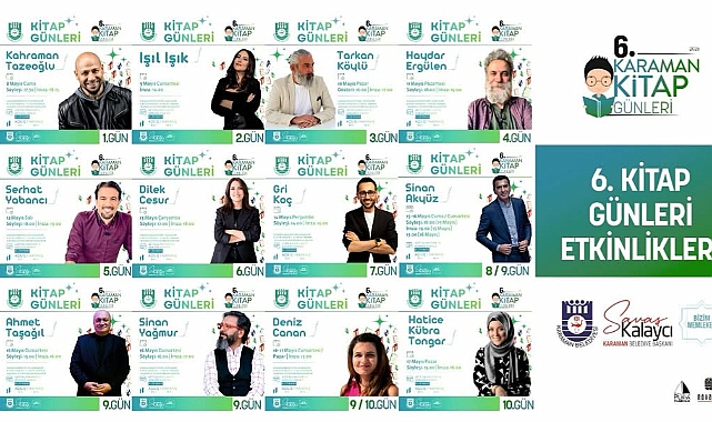 Karaman’da Kitap Şöleni: 6. Karaman Kitap Günleri 8–17 Mayıs’ta Başlıyor