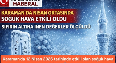 Karaman'da Sıcaklıklar Eksi 5,4 Dereceye Kadar Düştü