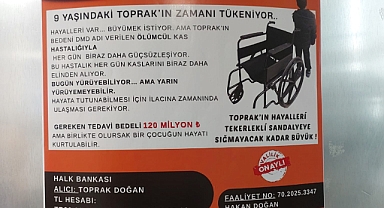 Karaman Eğitim ve Araştırma Hastanesi’nden DMD Hastası Toprak Doğan’a Destek Kampanyası