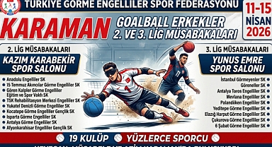 Karaman, Golbol Erkekler Lig Müsabakalarına Ev Sahipliği Yapacak