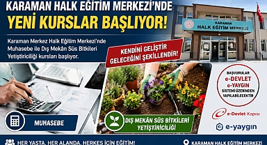 Karaman Halk Eğitim Merkezi’nde Yeni Kurslar Başlıyor