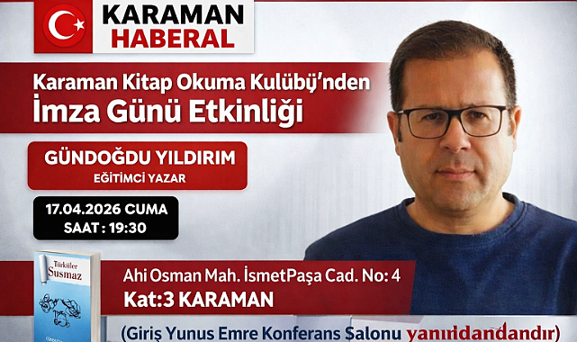 Karaman Kitap Okuma Kulübü’nden İmza Günü Etkinliği