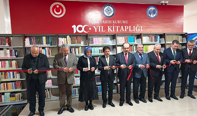 KMÜ’de “Türk Tarih Kurumu Yüzüncü Yıl Kitaplığı” Açıldı