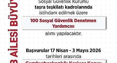 SGK’dan 100 Sosyal Güvenlik Denetmen Yardımcısı Alımı