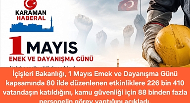 1 Mayıs’ta 80 İlde 195 Etkinlik: 226 Bini Aşkın Katılım