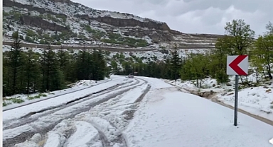 Başyayla’da Dolu ve Sağanak Yağış Hasara Yol Açtı