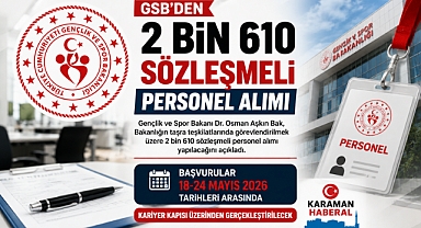 GSB’den 2 Bin 610 Sözleşmeli Personel Alımı