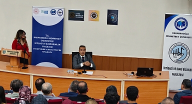 Hayrettin Çiçek KMÜ’de Öğrencilerle Kariyer ve Tecrübe Paylaşımında Bulundu