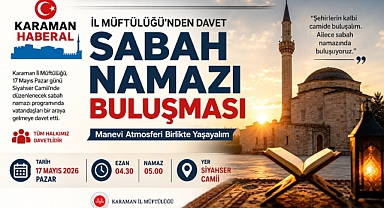 İl Müftülüğü’nden Sabah Namazı Buluşmasına Davet 