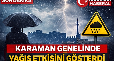 Karaman'da 4 Mayıs 2026’da Yağışlar Yoğunlaştı