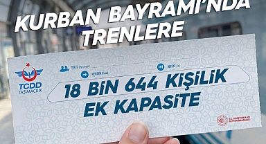 TCDD’den Kurban Bayramı İçin 18 Bin 644 Kişilik Ek Tren Kapasitesi