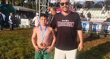 Yusuf Ceran’dan Manavgat Yağlı Güreşleri’nde Bronz Madalya