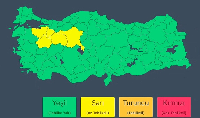 AFAD’dan Kuvvetli Yağış Uyarısı: Sel ve Dolu Riskine Dikkat